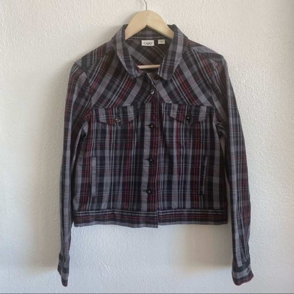 CATO Plaid Jean Jacket